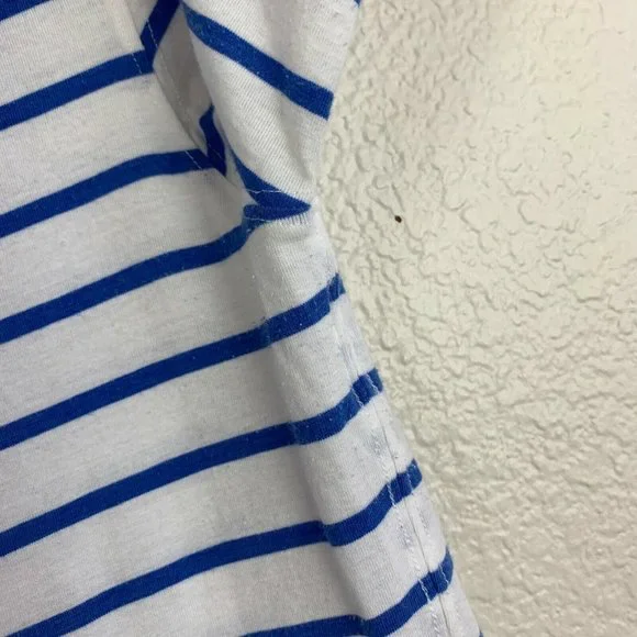 Lululemon Every Yogi Tee Shirt Size 2 Deauville Stripe Blue White Love Tee - Picture 7 of 7